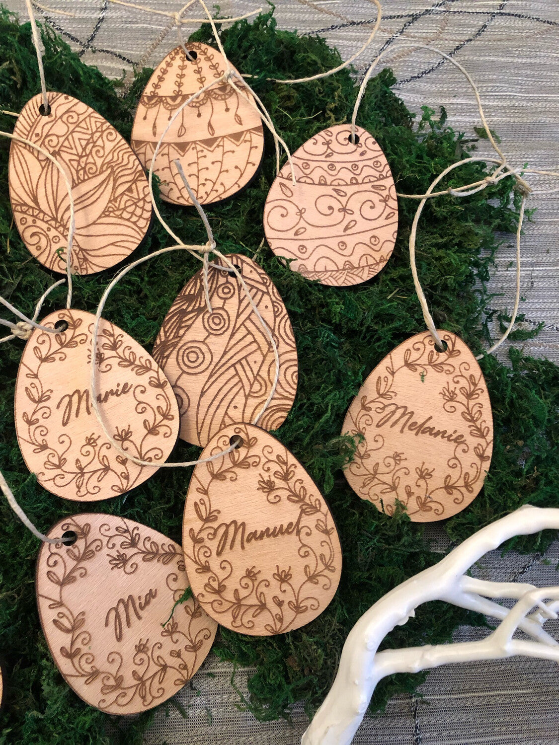 Ostereier - Vintage Design (ausschließlich personalisierte Eier)