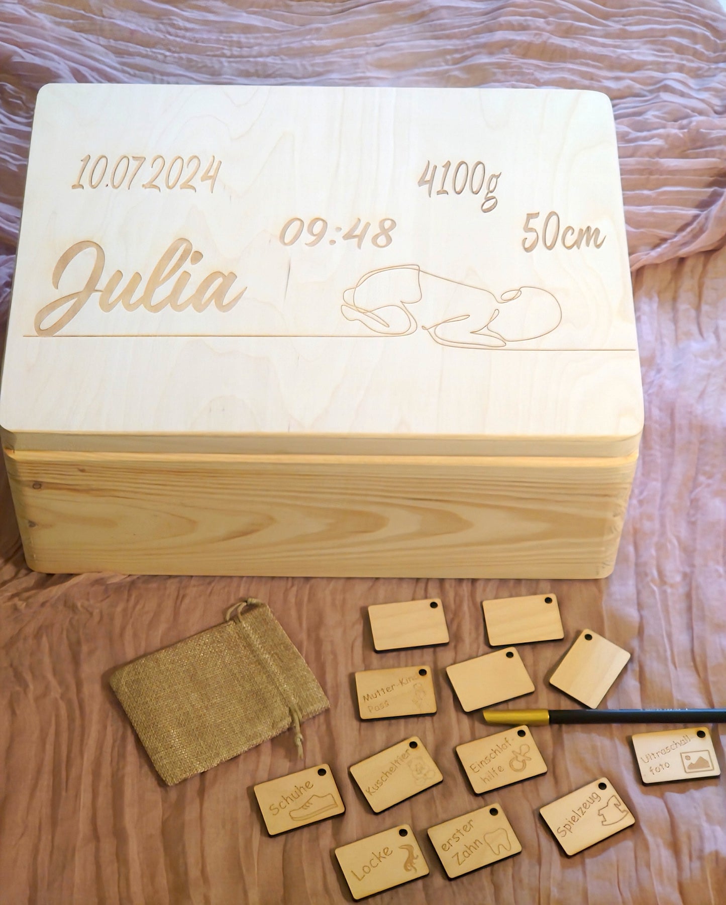 Erinnerungsbox Geburt - Classic