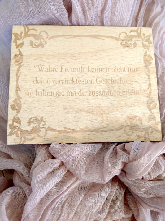 Wahre Freunde - Schild