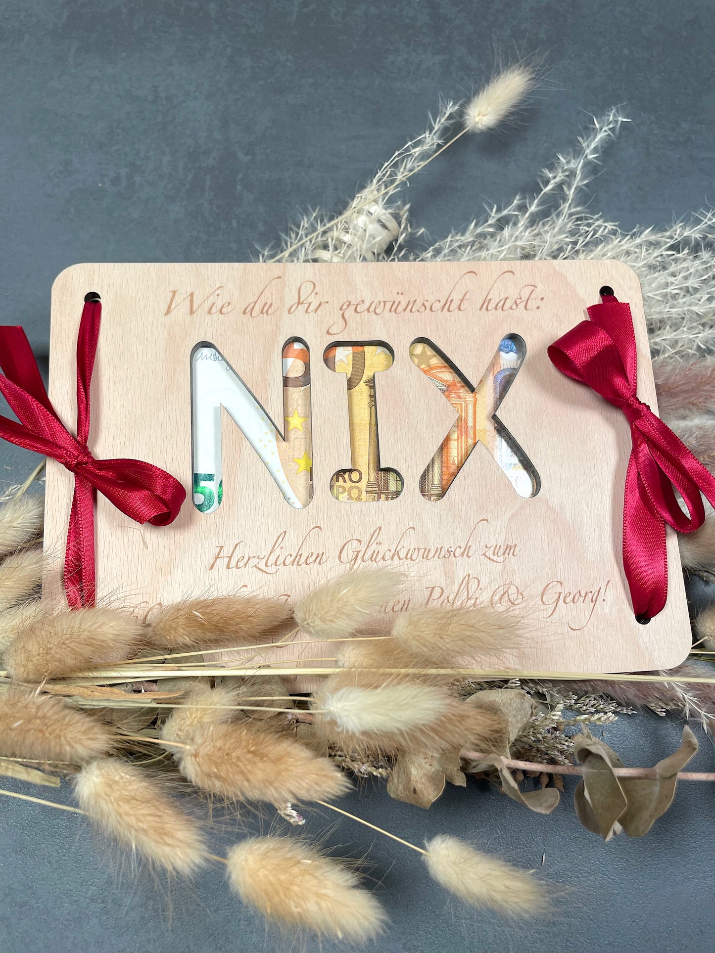 Geldgeschenk "NIX"