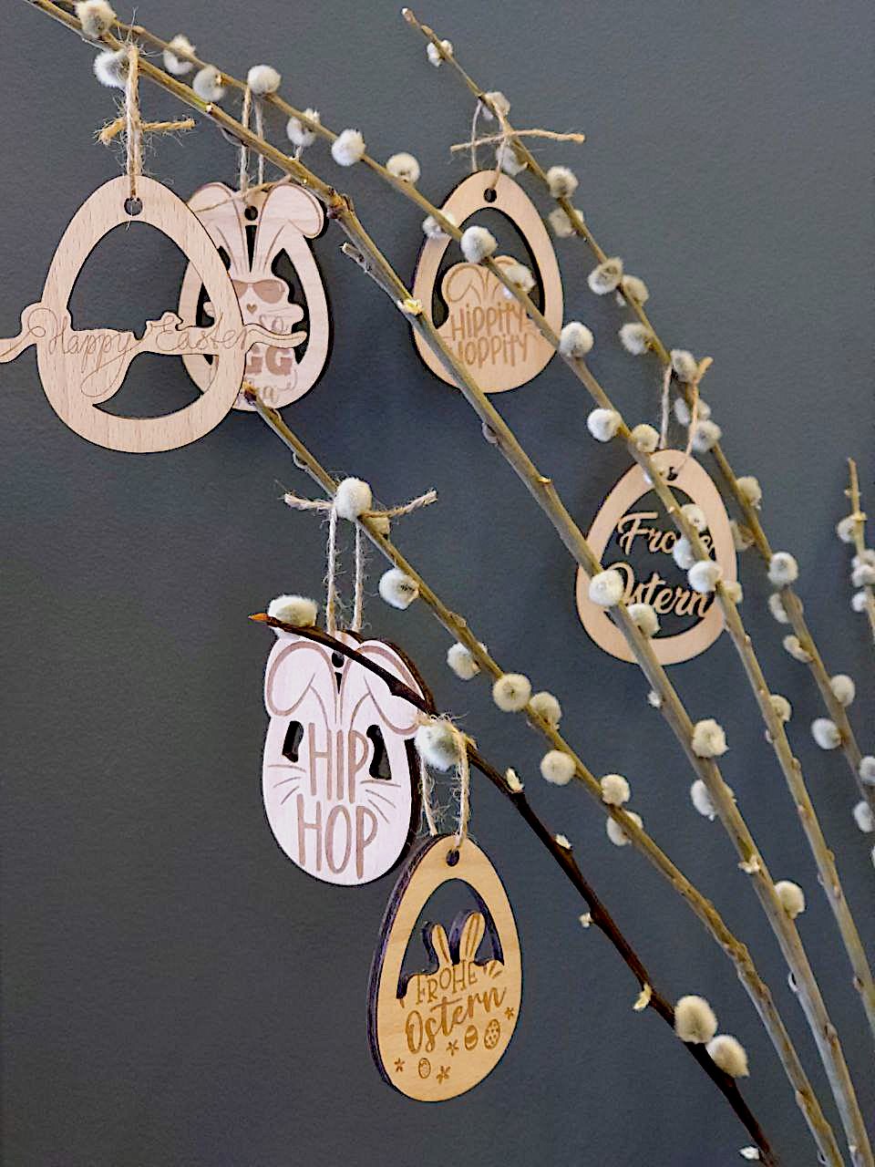 10 Ostereier - Happy Easter (ausschließlich Symboleier, ohne Personalisierung)