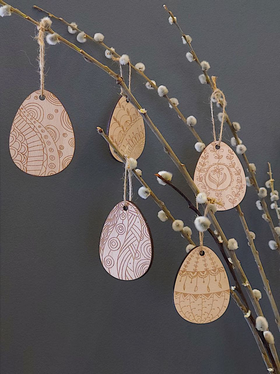 8 Ostereier - Vintage Design (ohne Personalisierung)