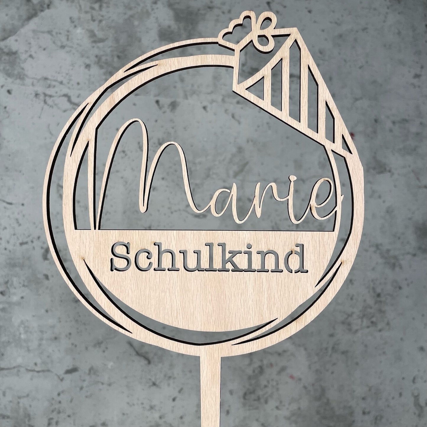 Cake Topper - Schulkind