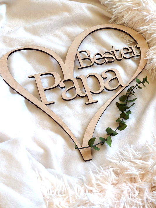 Namensherz - Beste Mama/Bester Papa