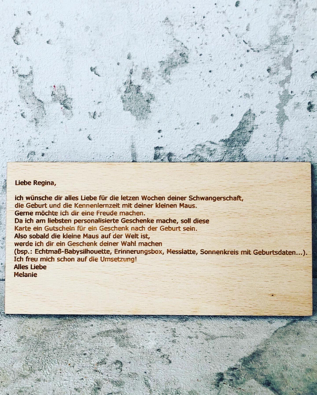 HolzKind Geschenkkarte