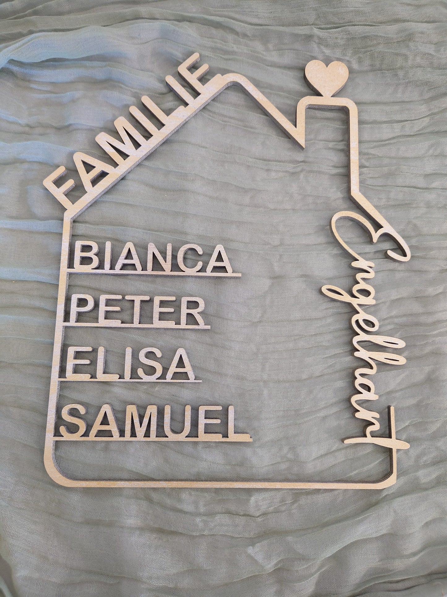 Familien Haus - Schild