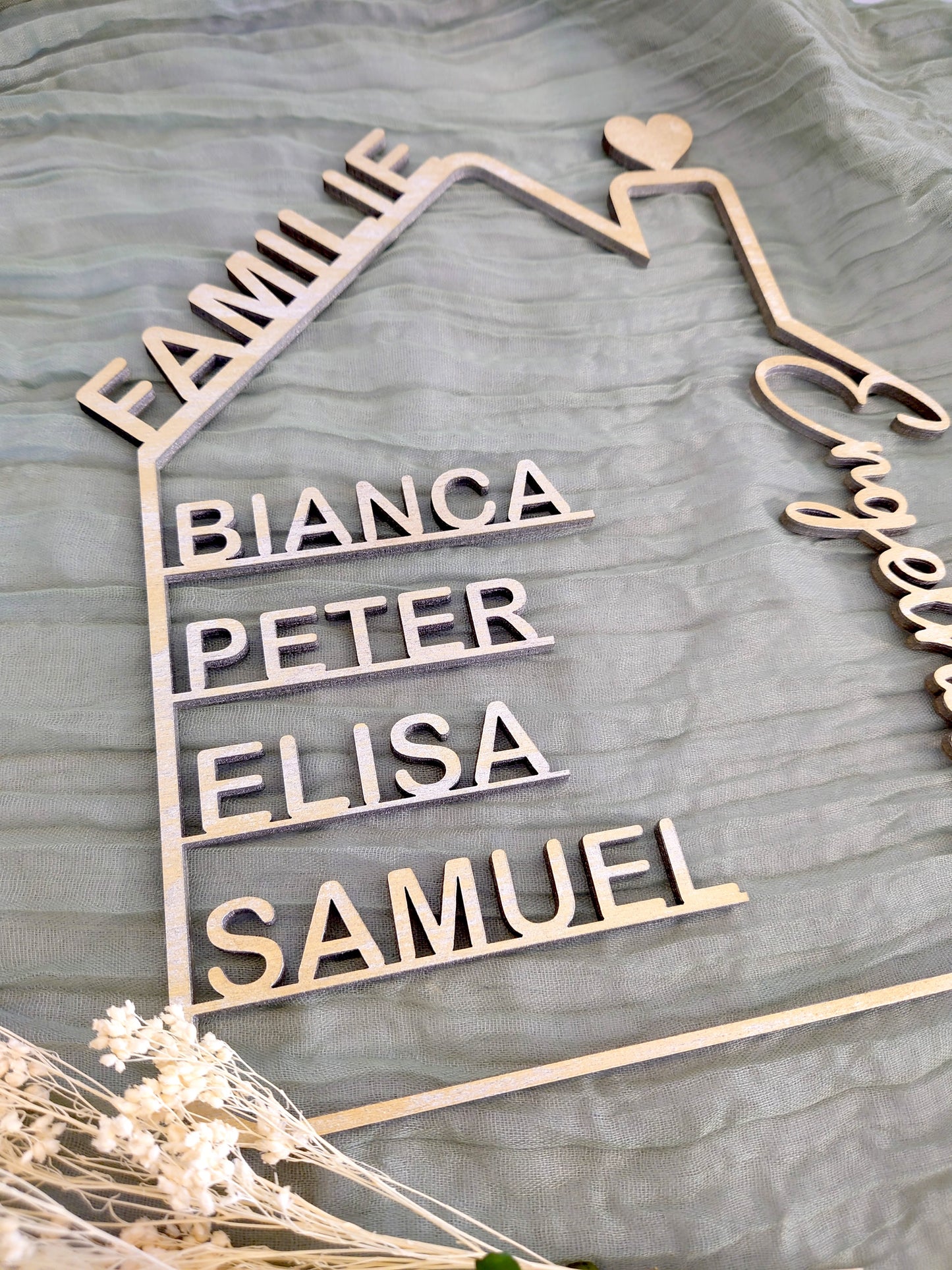 Familien Haus - Schild